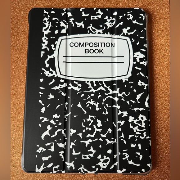 Black and White Composition Book iPad Case - Picture 2 of 7